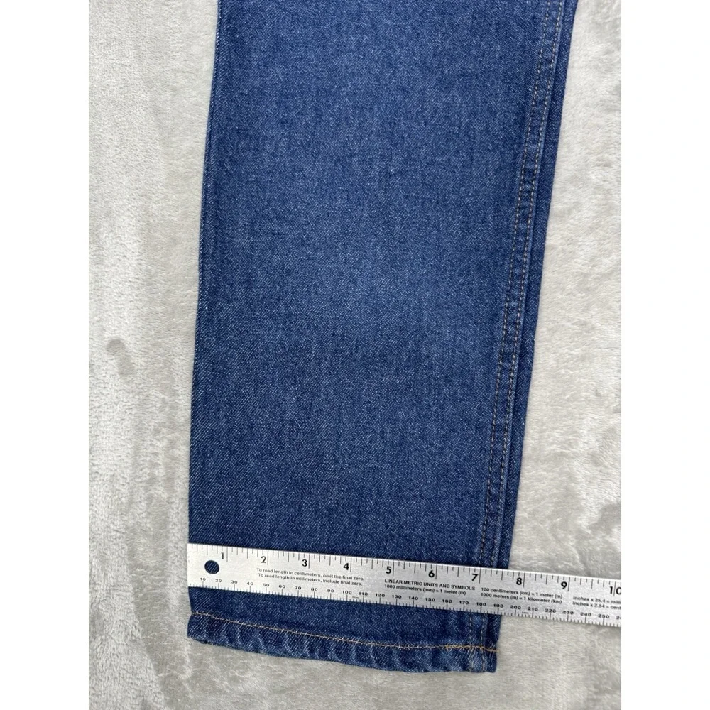Vintage LL Bean Jeans Mens 33x28 Classic Straight Leg Blue Denim Hunting 90s Y2K